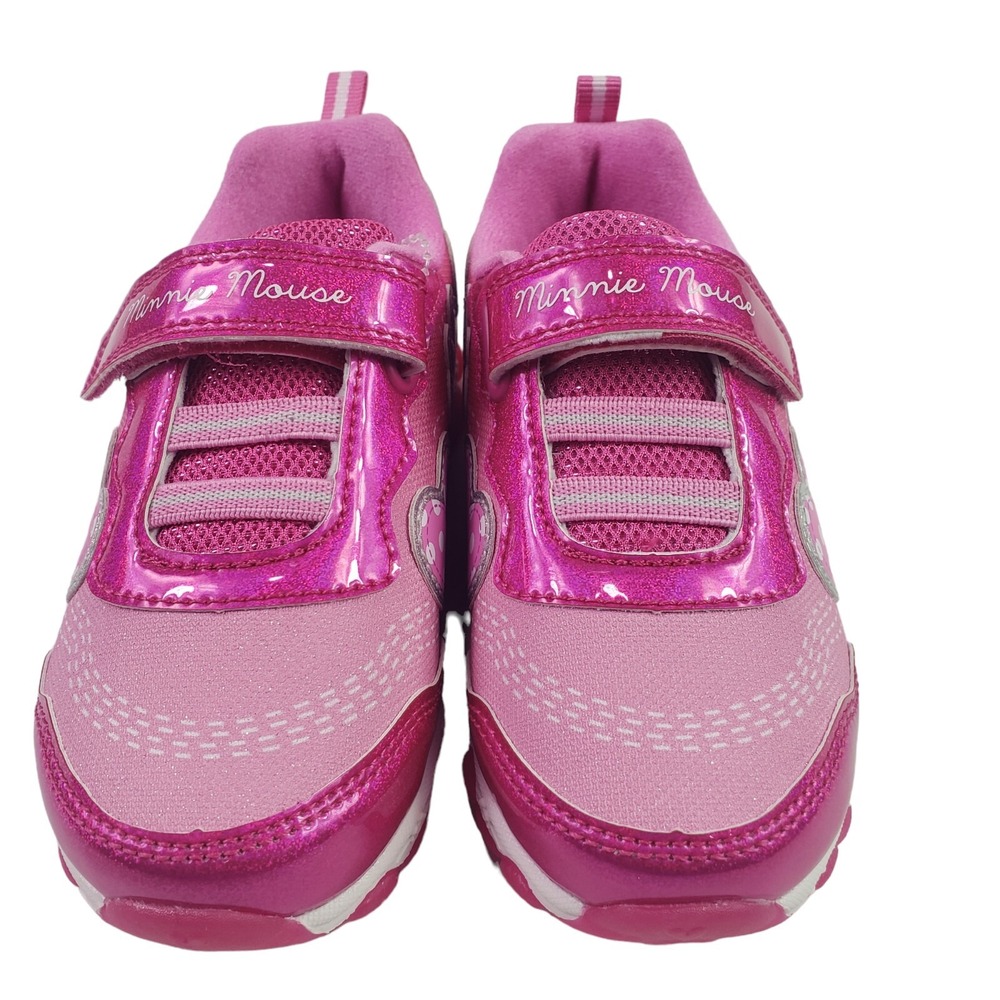 Disney Girls' Minnie Mouse Shoes LED Light Up Shoes Pink Size 8 (16 Cent) New - Picture 3 of 16